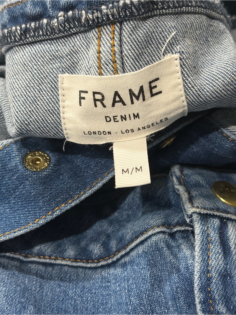 Frame Denim Claire Denim Jumpsuit La Savina, SZ M NWOT - Picture 5 of 5